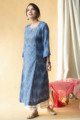 Image for Kusvaa Avdaf47 Nazakat Muslin Kurta With Aari Embroidery Look 1
