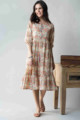 Image for Kusvaa Avdaf52 Chulbuli Tiered Dress With Quirky Prints Look