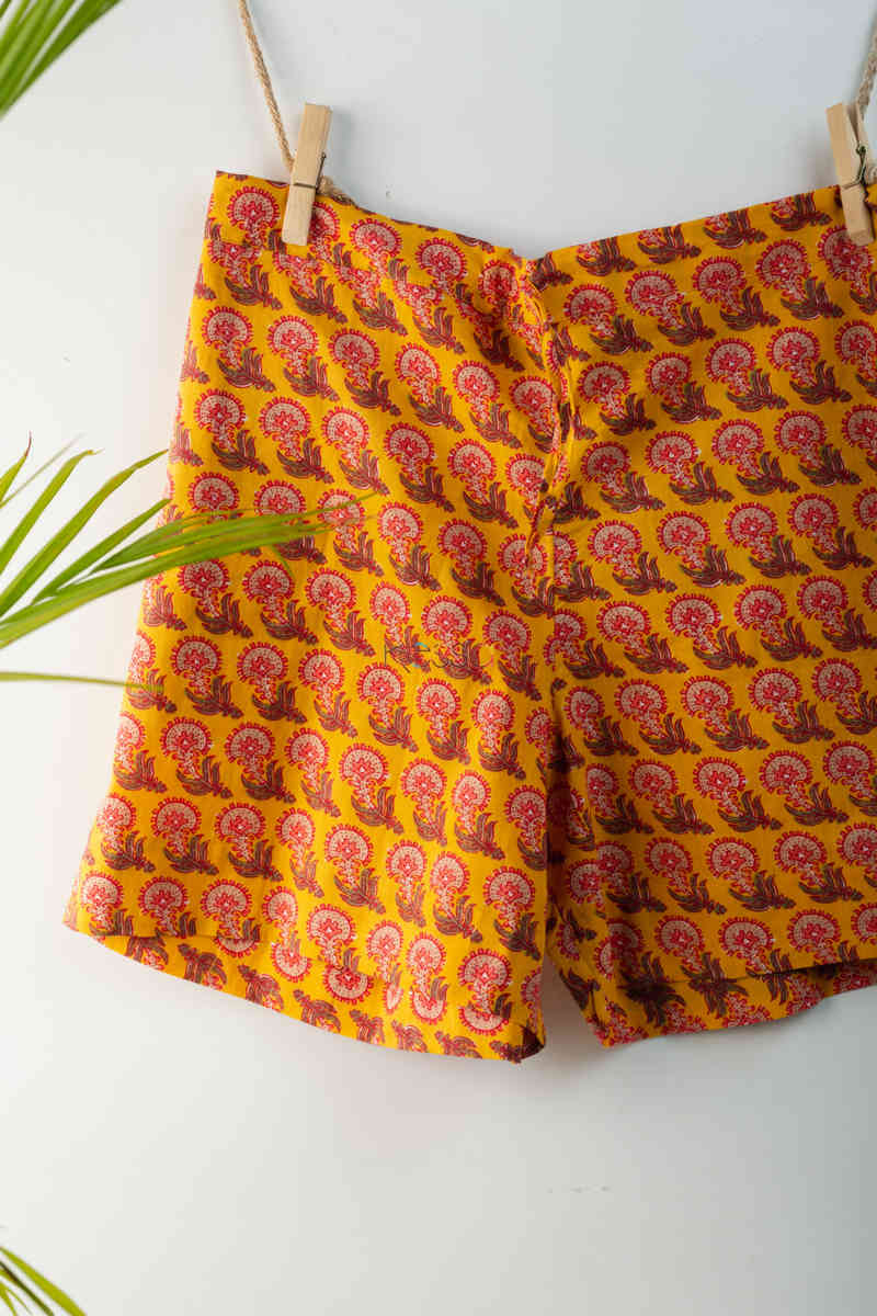 Image for Kusvaa Avs01 Orange Peel Yellow Shorts Look