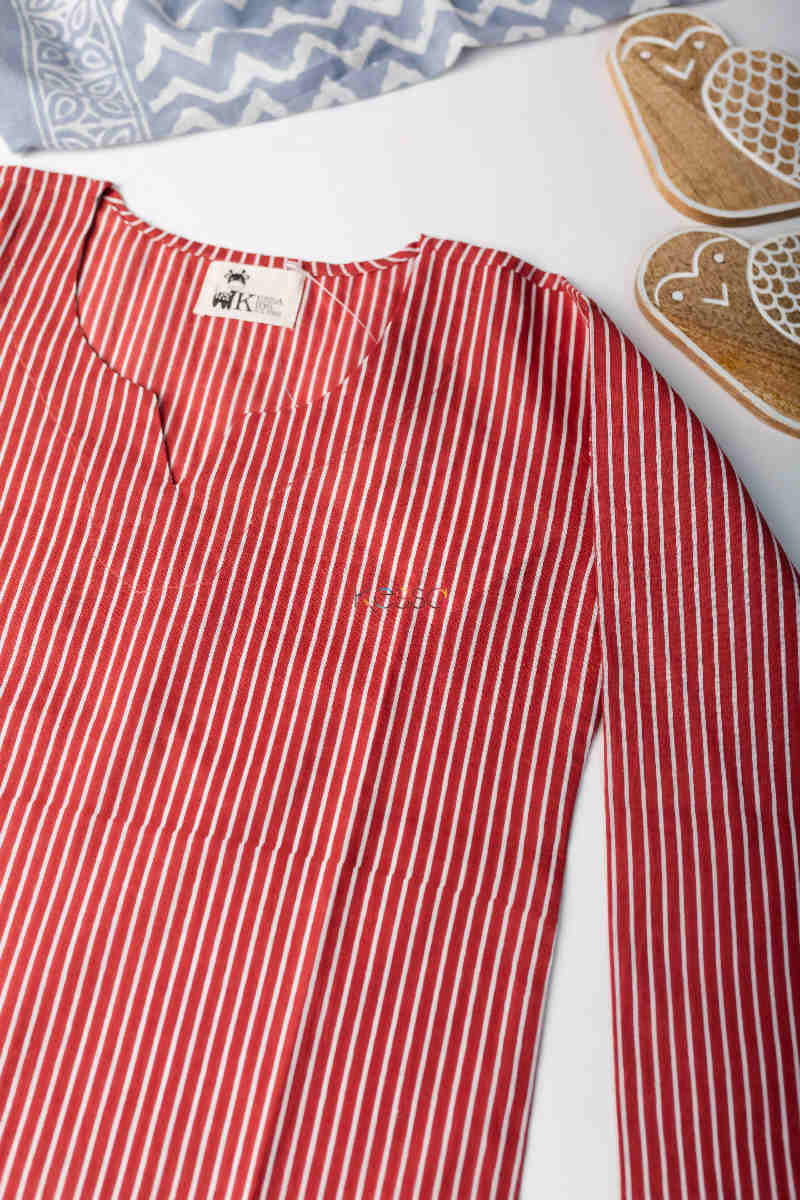 Image for Kusvaa Dek35 Mariya Kurta Pajama Set 1 Closeup