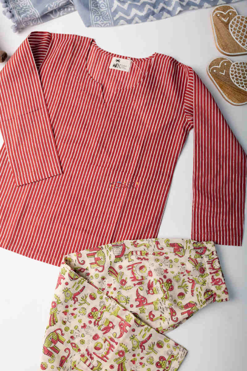 Image for Kusvaa Dek35 Mariya Kurta Pajama Set 1 Top