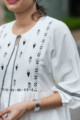 Image for Kusvaa Kcb09 Shabnam Dress With Hand Block Print Closeup