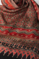 Image for Kusvaa Kiadupatta02 Orhni Stole With Ajrakh Hand Block Print Closeup