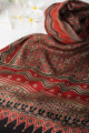 Image for Kusvaa Kiadupatta02 Orhni Stole With Ajrakh Hand Block Print Look 1