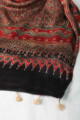 Image for Kusvaa Kiadupatta02 Orhni Stole With Ajrakh Hand Block Print Side