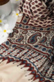 Image for Kusvaa Kiadupatta05 Orhni Stole With Ajrakh Hand Block Print Closeup