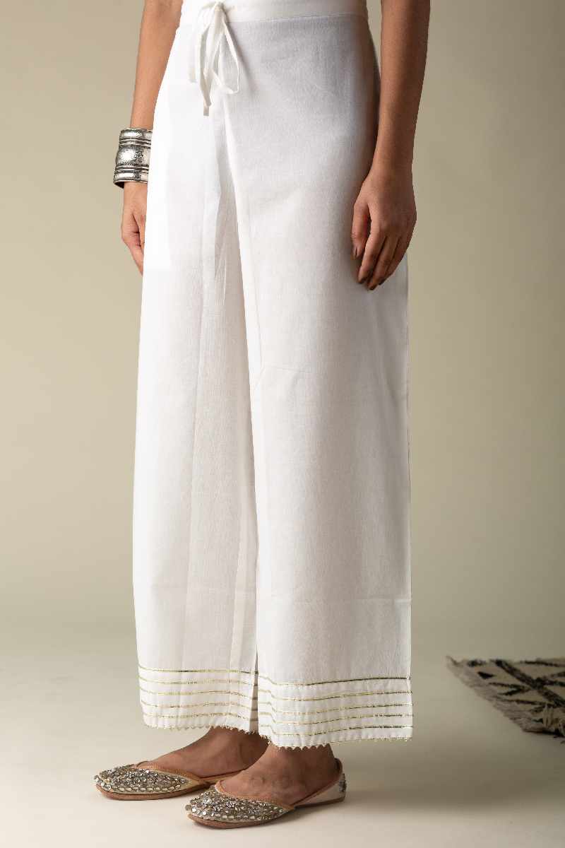 Image for Kusvaa Sap07 Gotta Palazzo Offwhite Front New