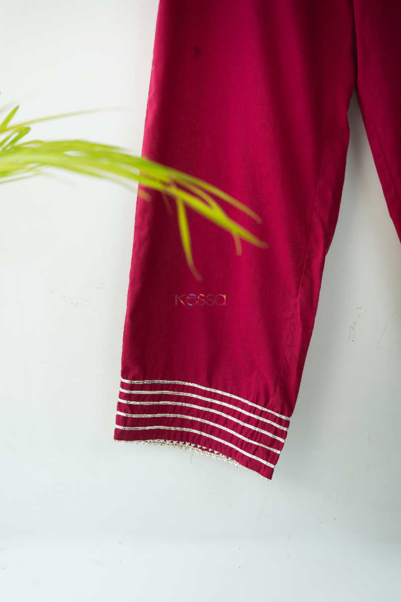 Image for Kusvaa Sap07 Wine Color Gotta Palazzo Bottom