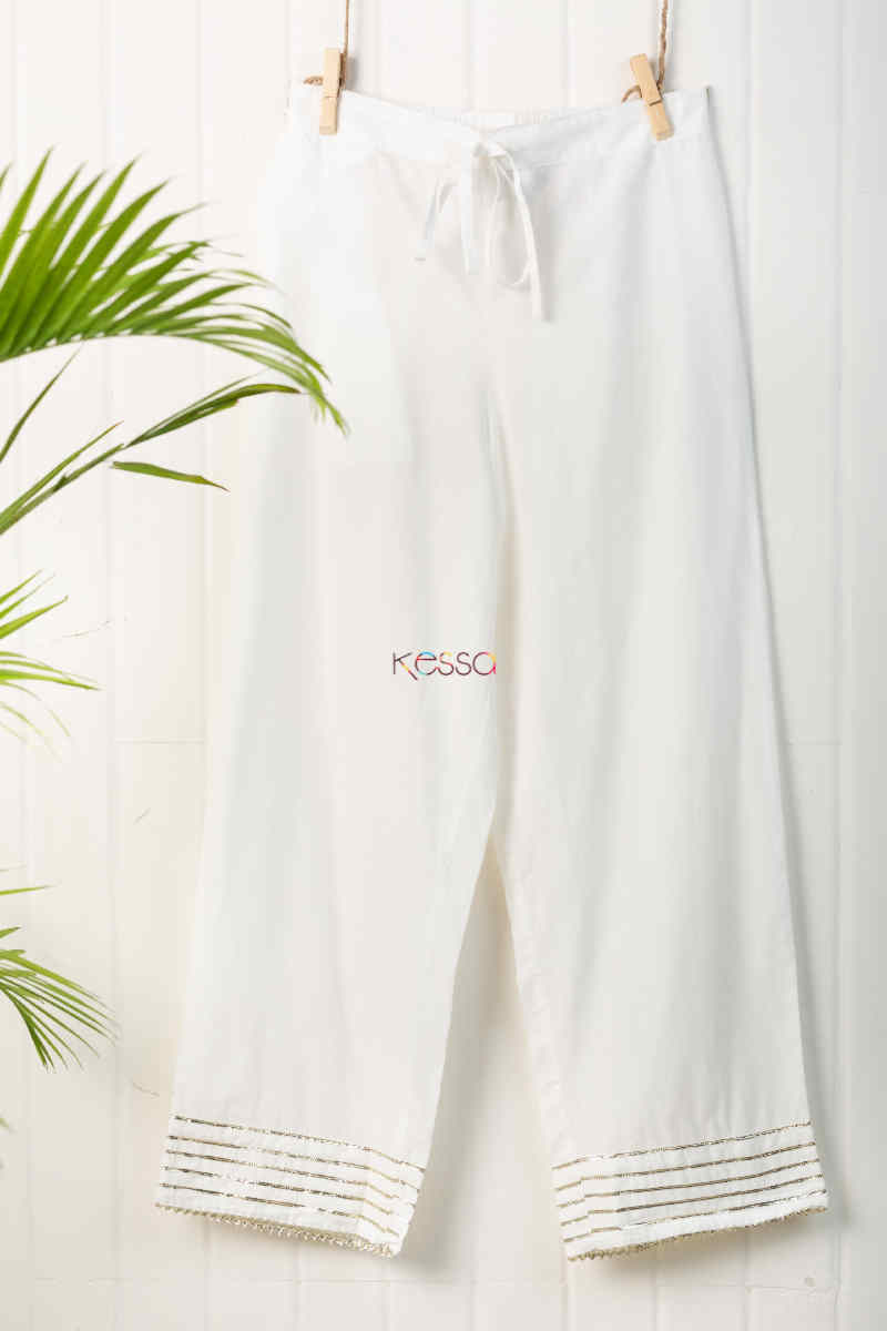 Image for Kusvaa Sap07 Wine Color Gotta Palazzo Offwhite Featured