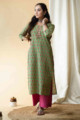 Image for Kusvaa Taf56 Kalpvan Straight Kurta With Floral Prints Look 1