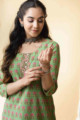 Image for Kusvaa Taf56 Kalpvan Straight Kurta With Floral Prints Side