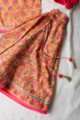 Image for Kusvaa Vck06 Arine Lehenga Choli And Dupatta Set With Gota And Tassel Details Bottom