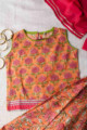 Image for Kusvaa Vck06 Arine Lehenga Choli And Dupatta Set With Gota And Tassel Details Top