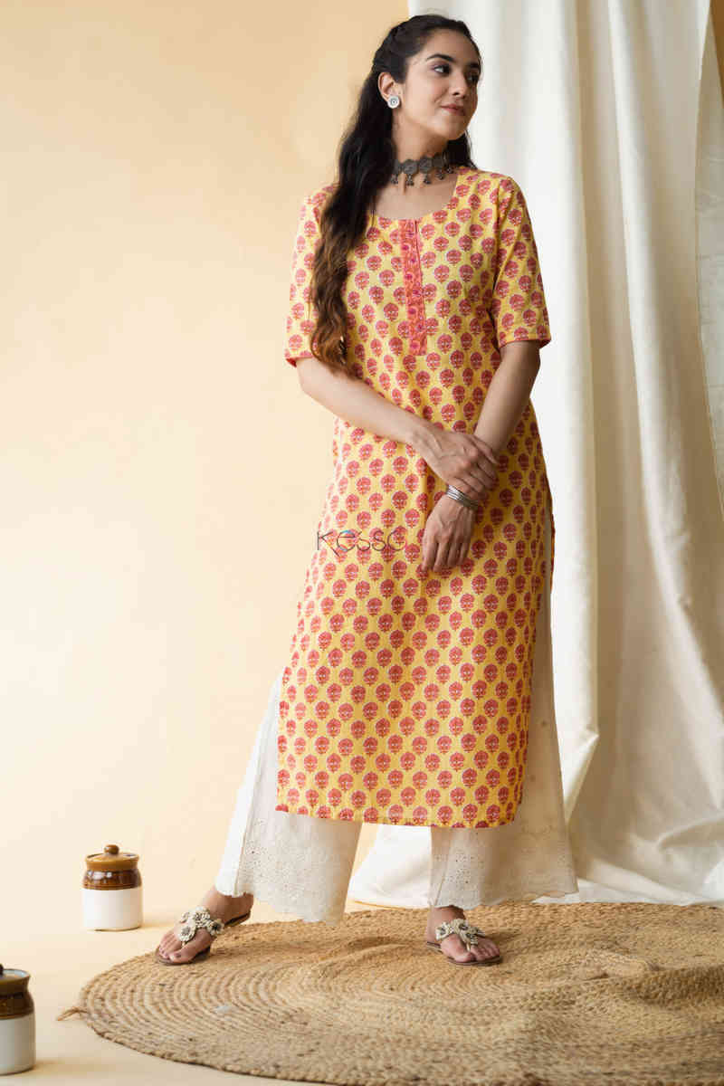 Image for Kusvaa Vcr47 Shehzeen Cotton Kurta Featured