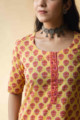 Image for Kusvaa Vcr47 Shehzeen Cotton Kurta Neck