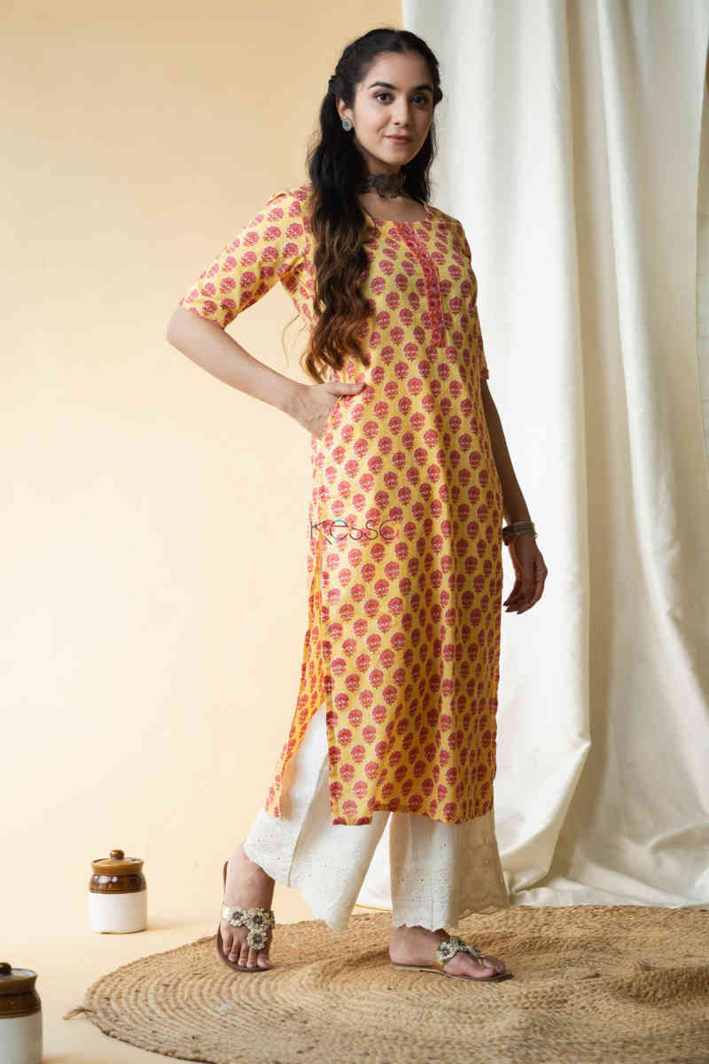 Image for Kusvaa Vcr47 Shehzeen Cotton Kurta Side 1