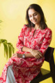 Image for Kusvaa Vcr52 Abeerah Kurta With Gota Work Sitting