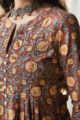 Image for Kusvaa Vcr53 Dharini Kurta With Hand Block Print Closeup