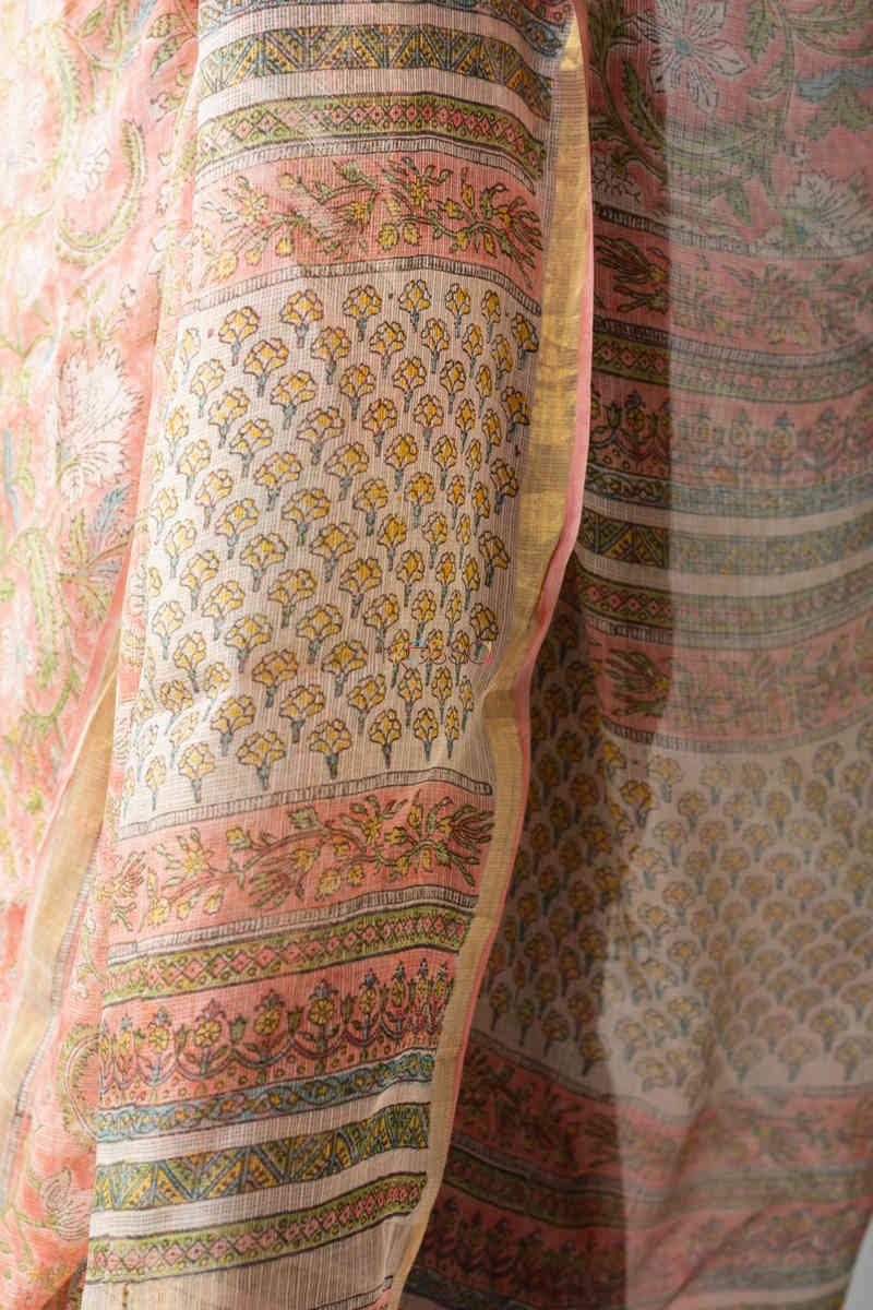Image for Kusvaa Vcs01 Amshutha Kota Silk Saree With Blouse Closeup