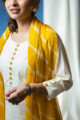 Image for Kusvaa Ws701 Chakori Kurta Dupatta Set With Embroidery And Gota Work Closeup