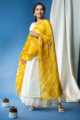 Image for Kusvaa Ws701 Chakori Kurta Dupatta Set With Embroidery And Gota Work Side 1