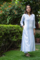 Image for Kusvaa Ws702 Mahnoor Kurta With Sequin And Moti Work Side