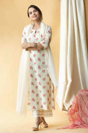 Image for Kusvaa Ws704 Marhaan Kurta Dupatta Set With Gota Work Featured