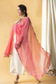 Image for Kusvaa Ws706 Aurima Kurta Dupatta Set With Pittan Thread Work Look 1