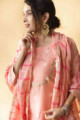 Image for Kusvaa Ws710 Saachi Kurta Dupatta Set With Bandhani Print Front 1