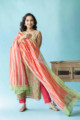 Image for Kusvaa Ws711 Joshika Kurta Dupatta Set With Gota Bijiya Embellishments Look 1