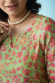 Image for Kusvaa Ws711 Joshika Kurta Dupatta Set With Gota Bijiya Embellishments Neck