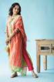 Image for Kusvaa Ws711 Joshika Kurta Dupatta Set With Gota Bijiya Embellishments Side 1