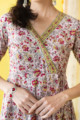Image for Kusvaa Wsr212 Aafreen Kalidaar Angrakha With Hand Block Print 1 Closeup