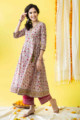 Image for Kusvaa Wsr212 Aafreen Kalidaar Angrakha With Hand Block Print 1 Look