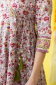Image for Kusvaa Wsr212 Aafreen Kalidaar Angrakha With Hand Block Print 1 Sleeves