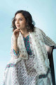 Image for Kusvaa Wsr217 Gajra Kurta Dupatta Set With Hand Block Print Sitting
