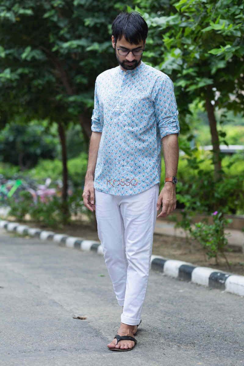 Image for Kusvaa Awk35 Arnit Shirt With Hand Block Print Front