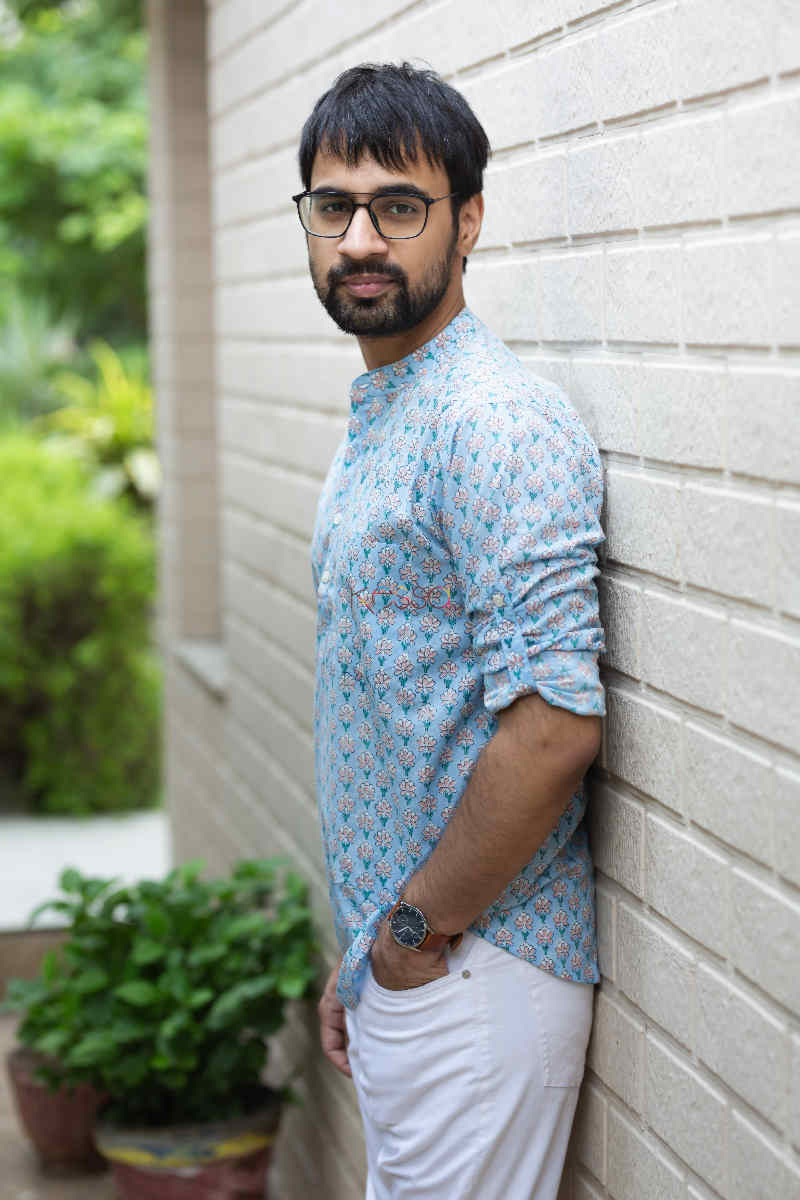 Image for Kusvaa Awk35 Arnit Shirt With Hand Block Print Side