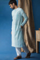 Image for Kusvaa Awk36 Arshveer Kurta With Hand Block Print Look 1