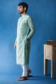 Image for Kusvaa Awk37 Aarshin Kurta With Hand Block Print Side