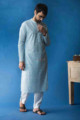 Image for Kusvaa Awk38 Shabab Kurta With Hand Block Print Look 1