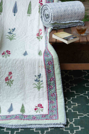 Image for Kusvaa Kaq152 Casper Grye And White Single Bed Quilt Featured