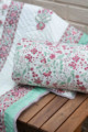 Image for Kusvaa Kaq155 Catskill White And Morning Glory Green Double Bed Quilt Look 1