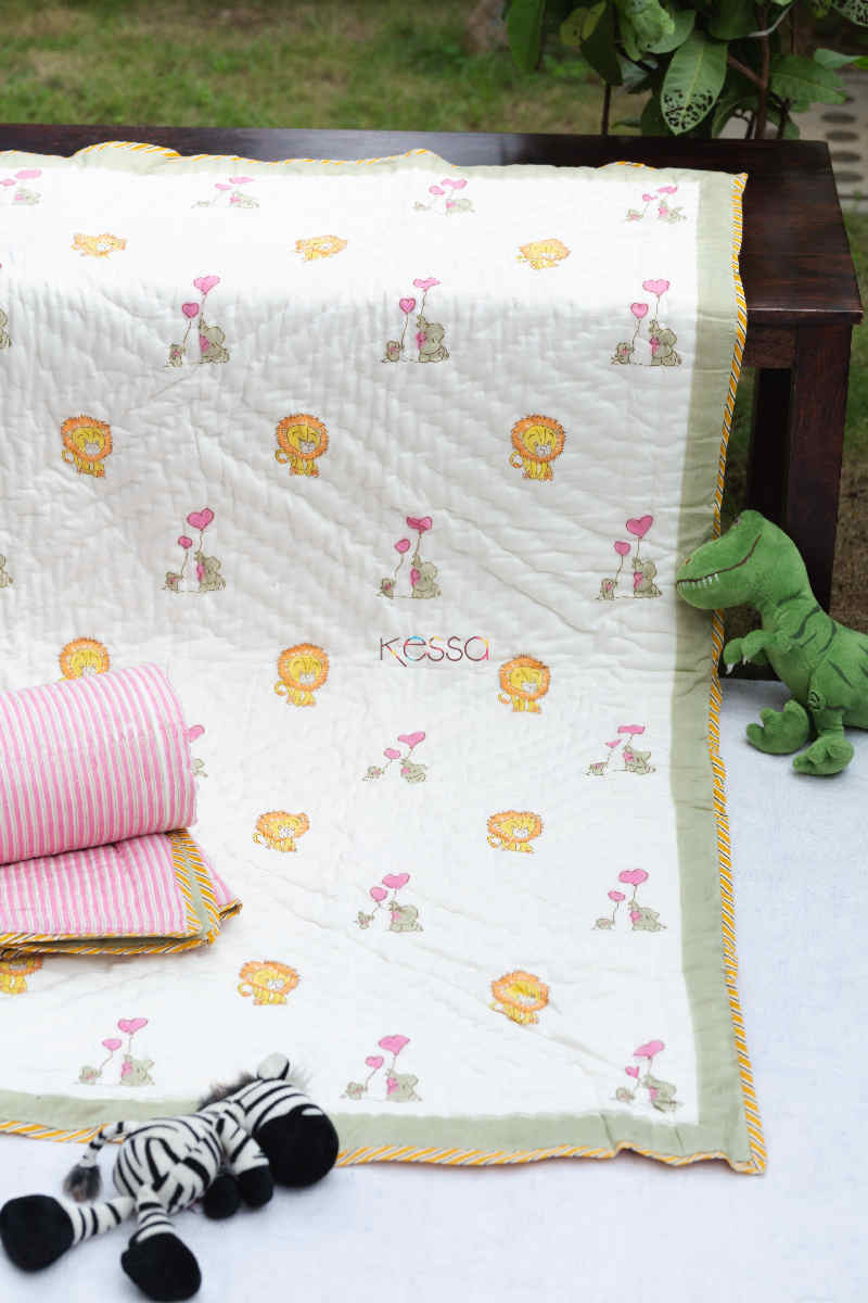 Image for Kusvaa Kaq156 Sheru Baby Quilts With Hand Block Print Featured