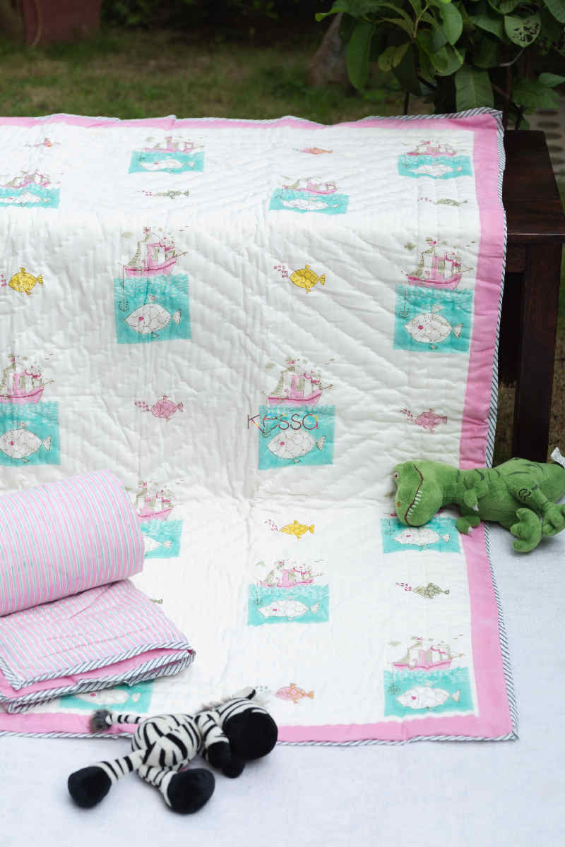 Image for Kusvaa Kaq157 Bulbula Baby Quilts With Hand Block Print Featured
