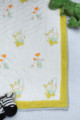 Image for Kusvaa Kaq159 Ronchi Yellow Baby Quilt With Hand Block Print Back