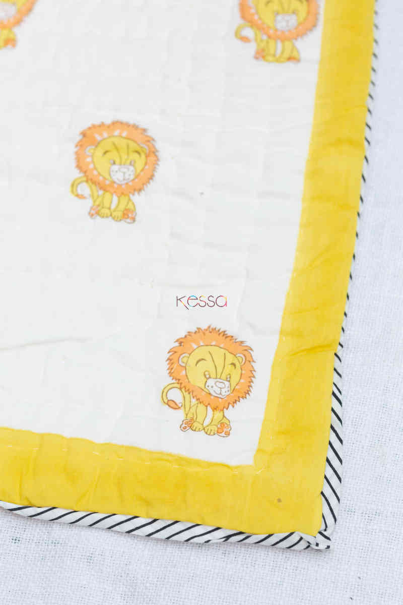 Image for Kusvaa Kaq160 Baadshah Baby Quilts With Hand Block Print Look 1
