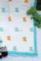 Image for Kusvaa Kaq161 Rocky Rhino Baby Quilts With Hand Block Print Look
