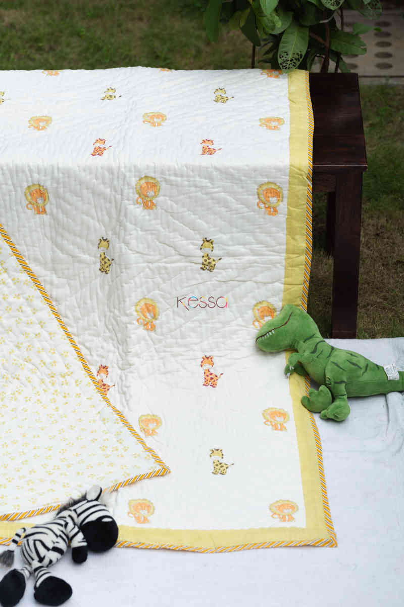 Image for Kusvaa Kaq162 Babbar Baby Quilts With Hand Block Print Featured