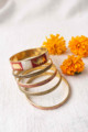 Image for Kusvaa Kb04 Chhan Chhan Shell Bangles Look